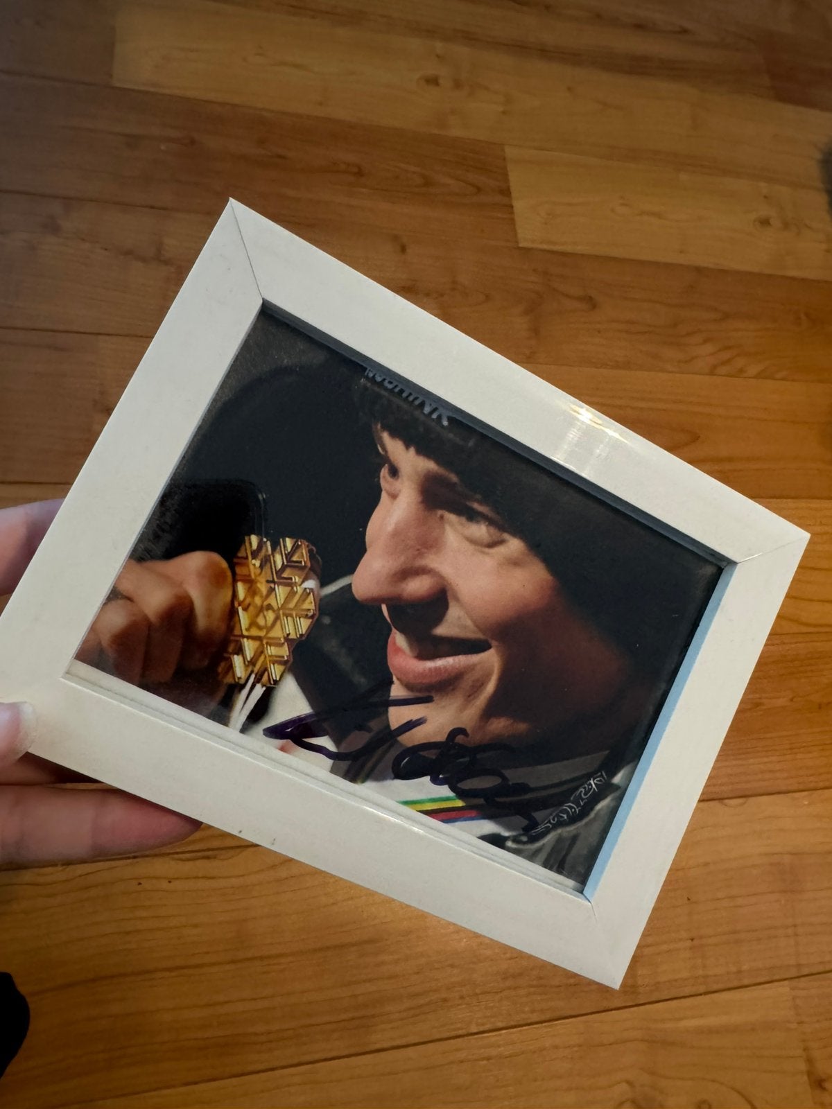 kamil stoch foto met handtekening, Ophalen of Verzenden, Hout, Minder dan 50 cm