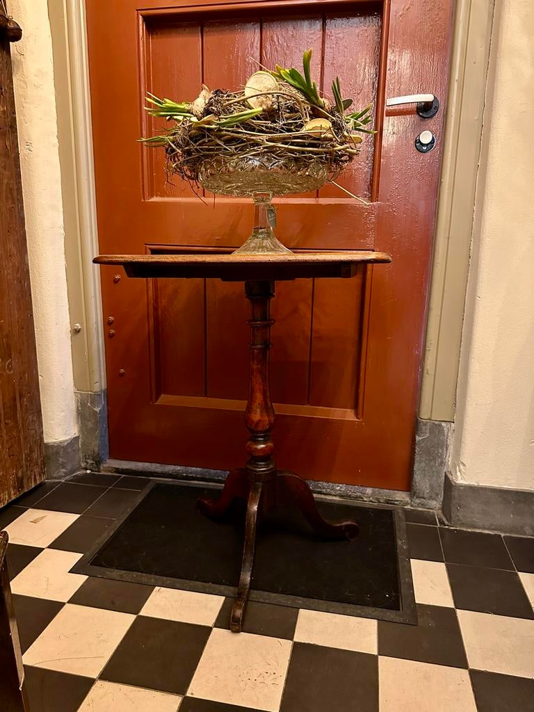 Engelse bijzettafel, Huis en Inrichting, Tafels | Bijzettafels, Ophalen, Minder dan 55 cm, Gebruikt, -