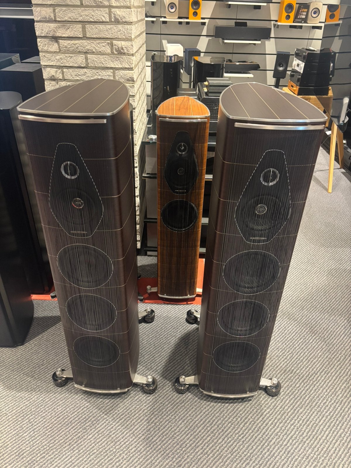 Sonus Faber Olympica Nova V Wengé - High End - winkelmodel, Stereo speakers, Zo goed als nieuw, 60 tot 120 watt, Basreflex