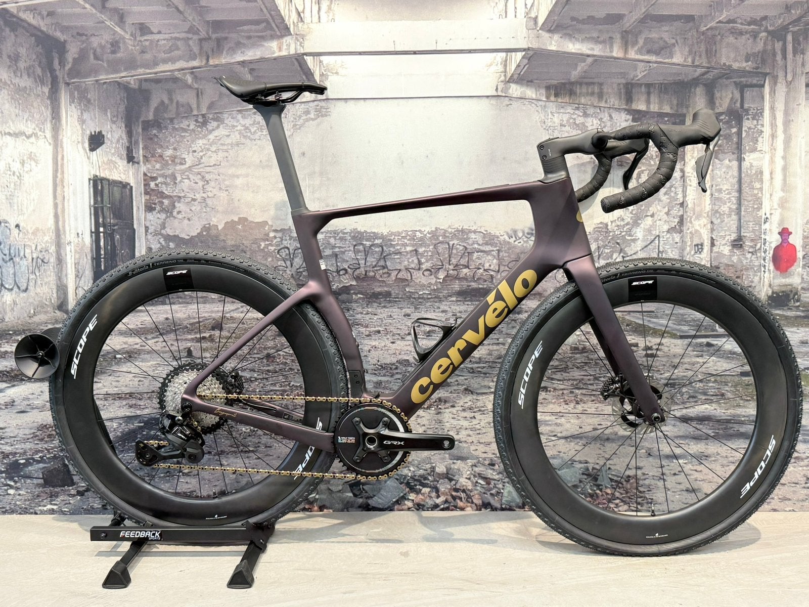 Cervelo aspero 5 ltd black current 58 cm grx di2 scope r6a, Carbon, C, C, Nieuw