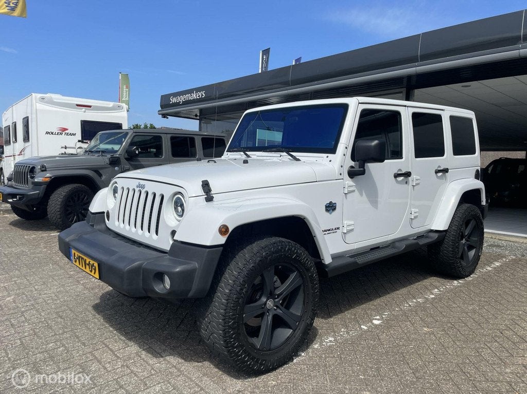 Jeep Wrangler 2.8 CRD Sport ARTIC afneembare daken, Auto's, Jeep, Euro 5, Gebruikt, Leder en Stof, Wit