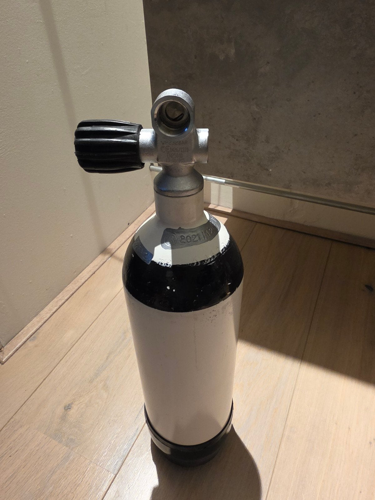 3 liter stalen duikfles - in de keur, Ophalen, Gebruikt, Duikfles