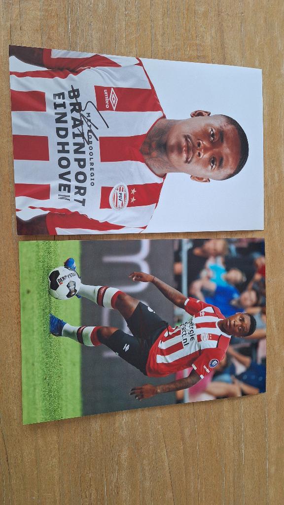 Foto 20x30 cm met handtekening; Steven Bergwijn # PSV, Ophalen of Verzenden, Nieuw, PSV, Overige typen
