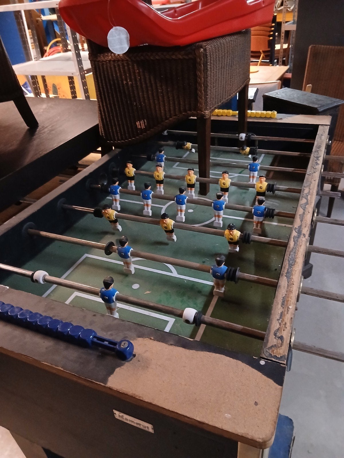 Vintage Tafelvoetbaltafel - Klassiek Spelplezier, Ophalen of Verzenden