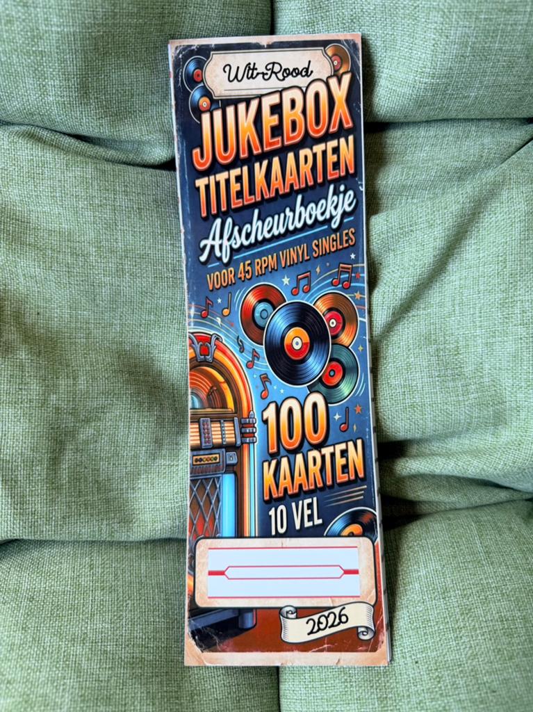 Jukebox Titelkaarten Afscheurboekje voor 45RPM Vinyl Singles, Ophalen of Verzenden, Nieuw