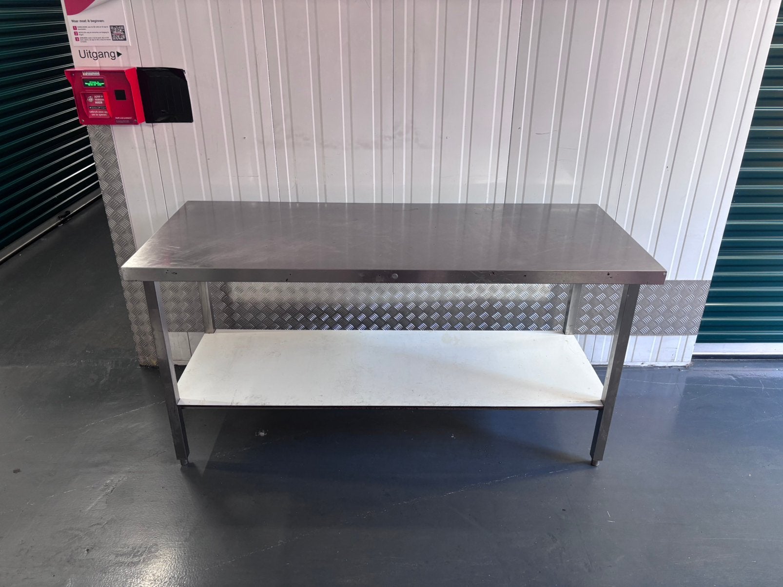 RVS Werktafel Werkbank Horeca Restaurant Cafe, Ophalen, Zo goed als nieuw