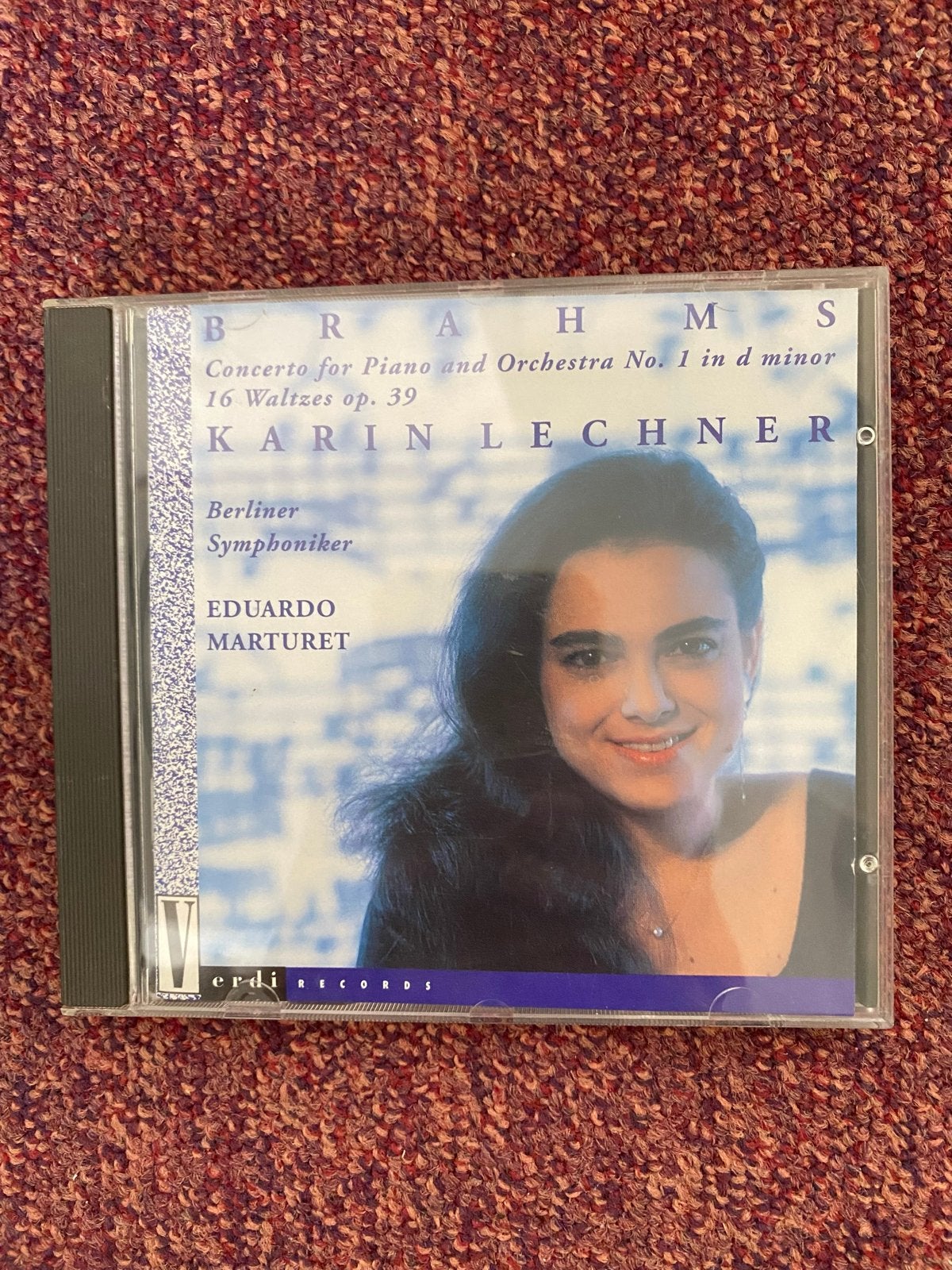 Brahms: Pianoconcert nr. 1 & 16 Walsen - Karin Lechner CD, Ophalen, Gebruikt, Soloconcert, Brahms