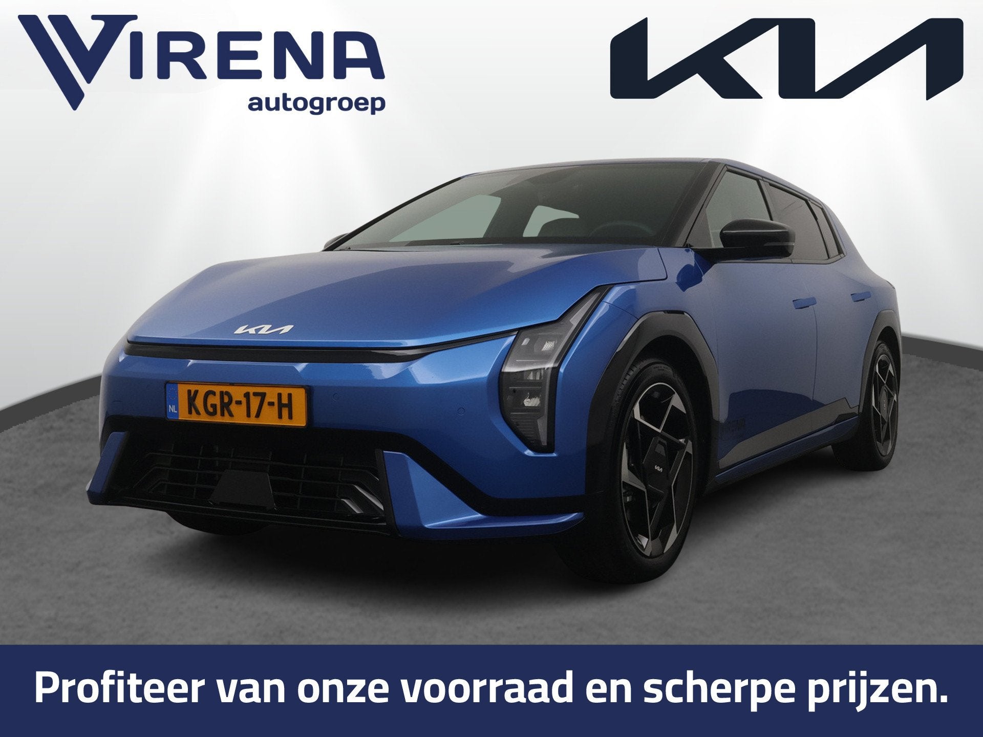 Kia EV4 GT-Line Business Edition 81.4 kWh - Apple Carplay/An, Auto's, Zwart, Met garantie (alle), 204 pk, 1000 kg