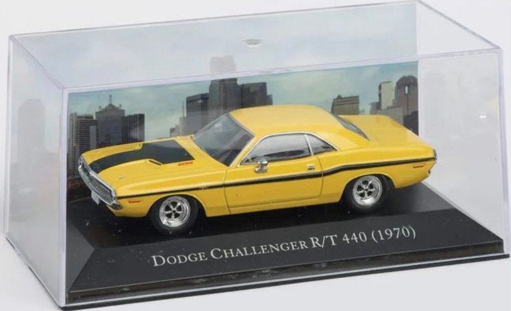 Atlas: Dodge Challenger R/T 440 Geel (1970) 1:43, Overige merken, Auto, ., Nieuw