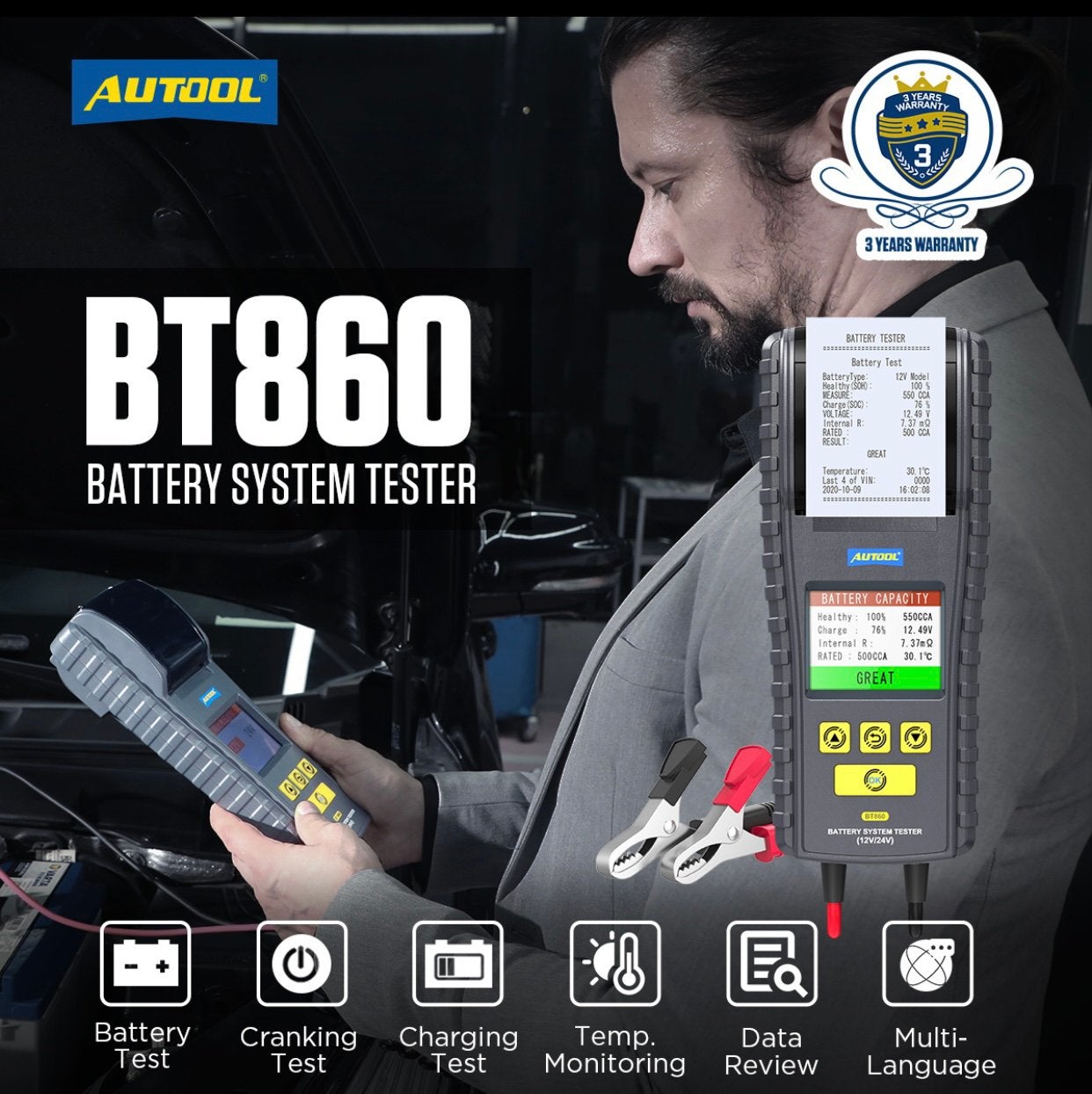 Accu tester nieuw 12&24V NL taal, Ophalen of Verzenden