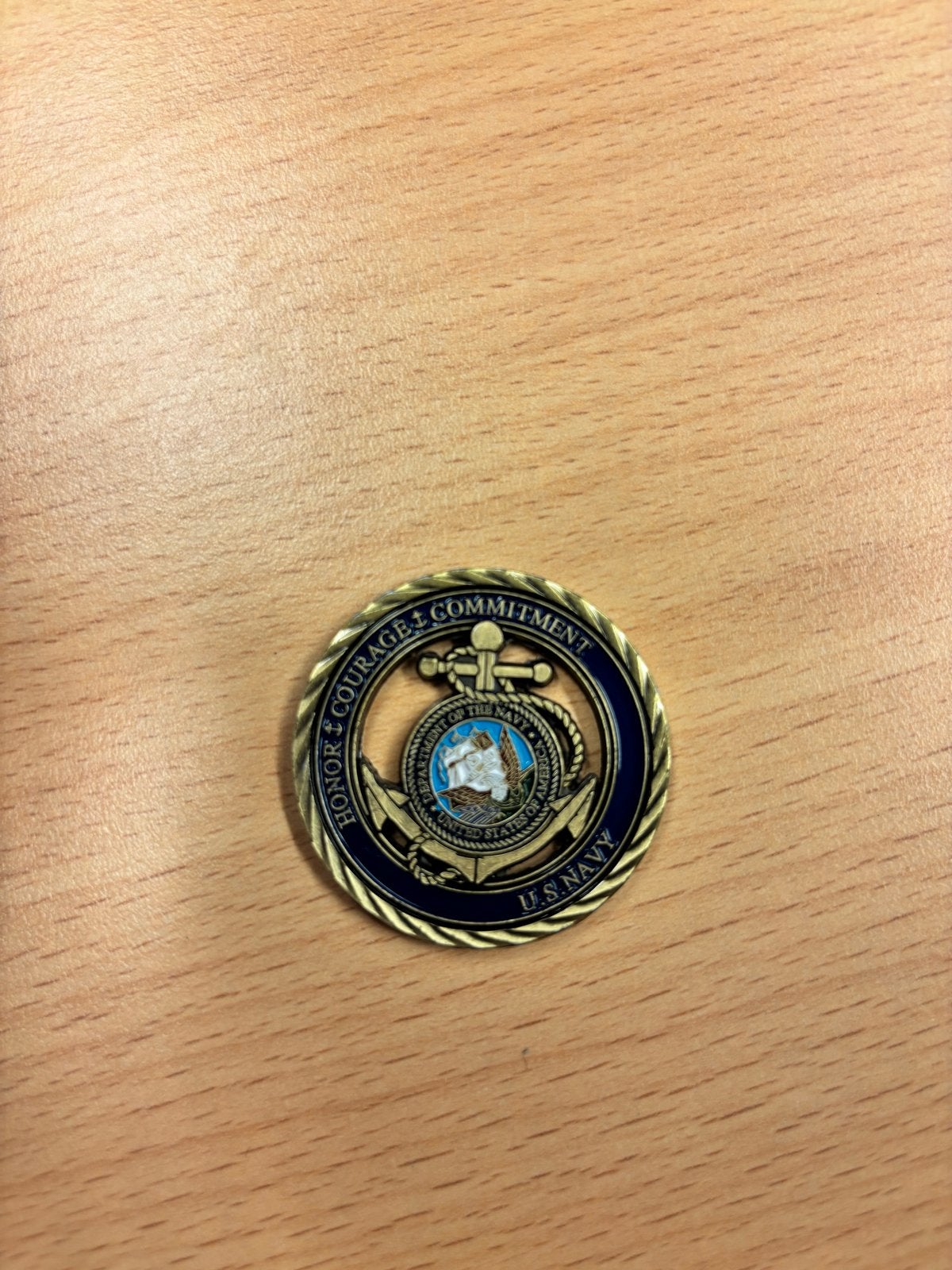 U.S. Navy Challenge Coin, Ophalen of Verzenden, Zo goed als nieuw