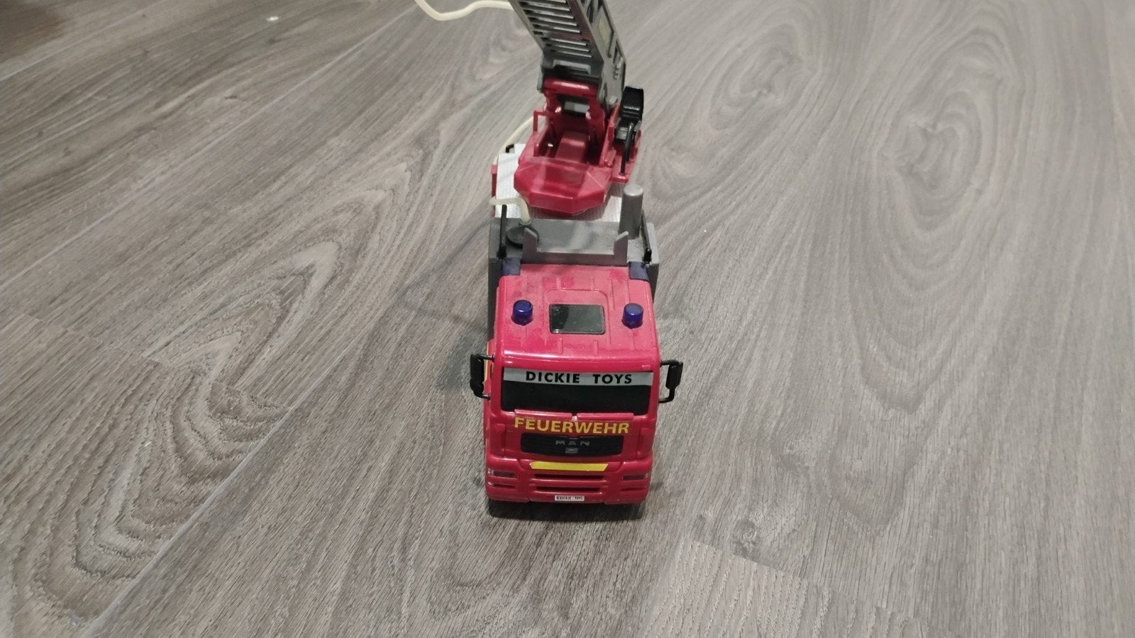 Dickie Toys Brandweerwagen met Uitschuifbare Ladder, Ophalen of Verzenden, Gebruikt