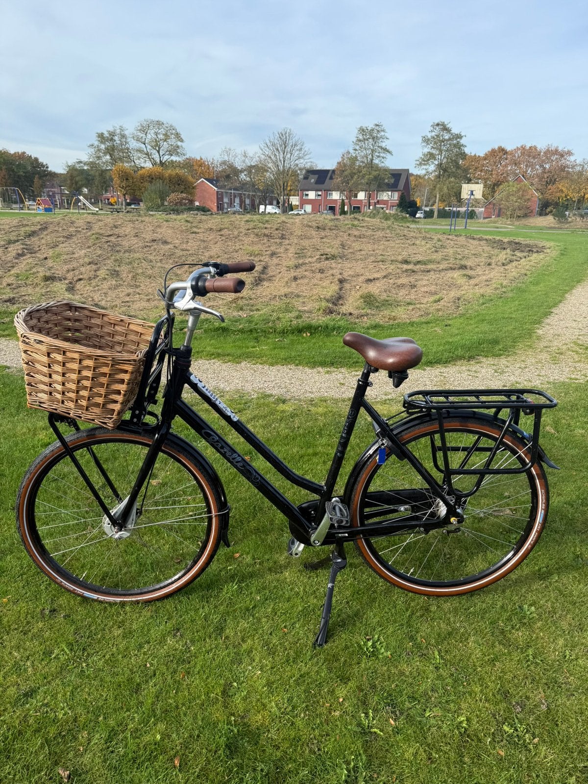 Zwarte Gazelle Miss Grace fiets, Ophalen, Versnellingen, 56 cm of meer, Zo goed als nieuw