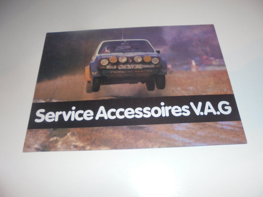 brochure Volkswagen Golf1 /Scirocco 1 accessoires, Ophalen of Verzenden, Nieuw, Volkswagen