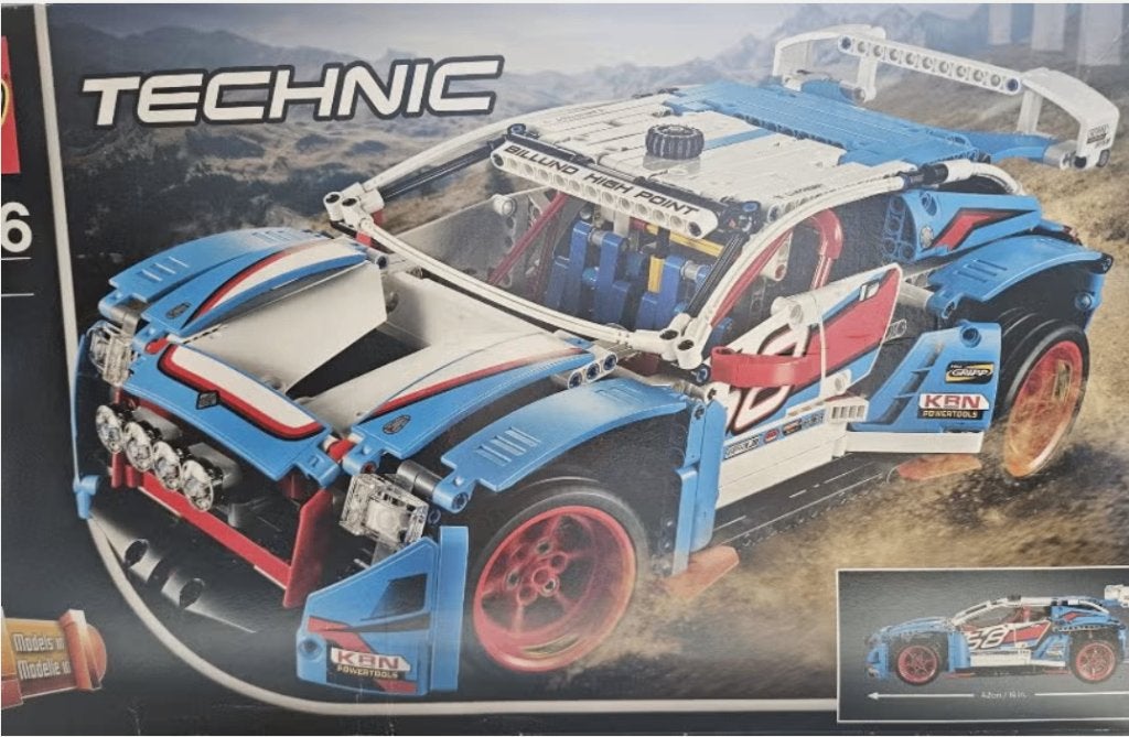 LEGO Technic Rally Auto 42077 met boekje en doos, Kinderen en Baby's, Speelgoed | Duplo en Lego, Compleet, Lego, Ophalen of Verzenden