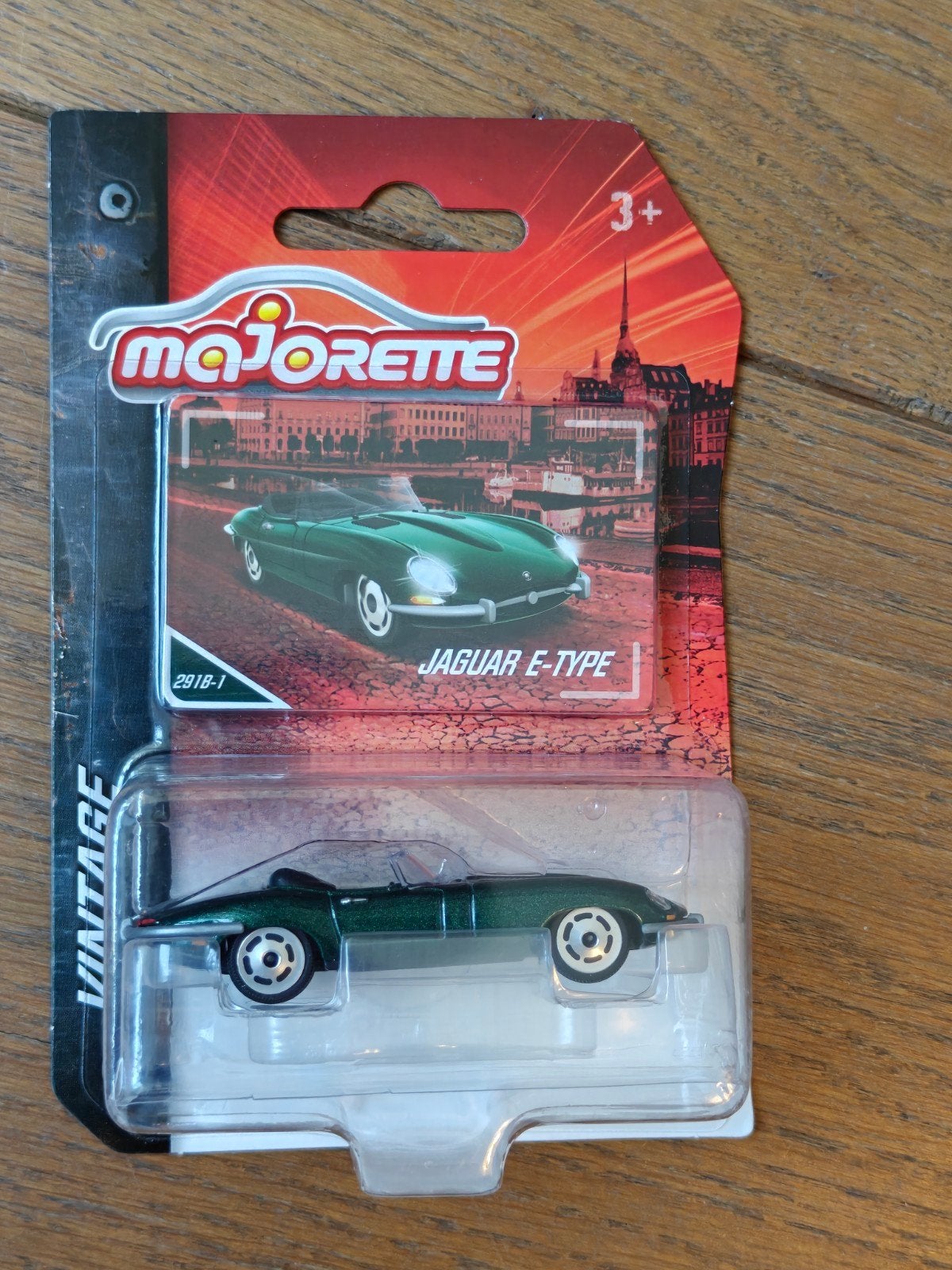 Majorette Jaguar E Type GROEN, Ophalen, Auto