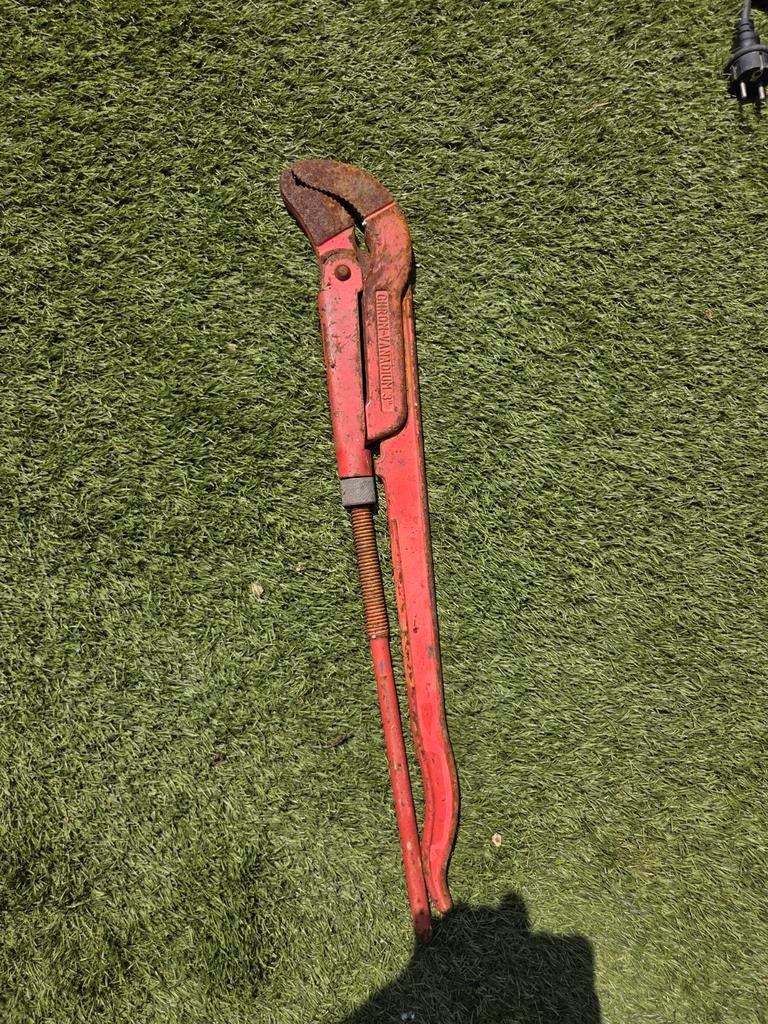 Vintage Chron-Vanadium 3" pijpsleutel - rood, Ophalen, Gebruikt