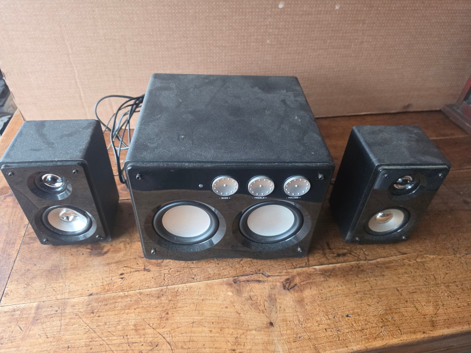 luidspreker / boxen set voor de pc, Ophalen of Verzenden, Gebruikt