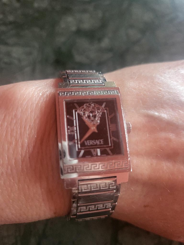 Versace dames, Ophalen of Verzenden, Zo goed als nieuw, Zilver, Staal