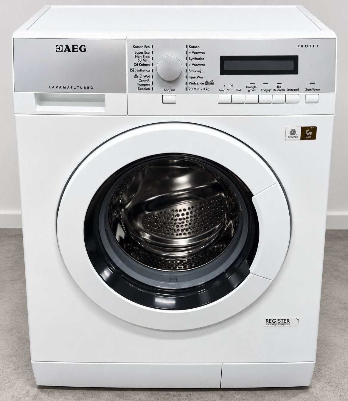 AEG Was-Droogcombinatie | Lavamat Turbo | Garantie, Ophalen of Verzenden, Zo goed als nieuw, 85 tot 90 cm, 1200 tot 1600 toeren
