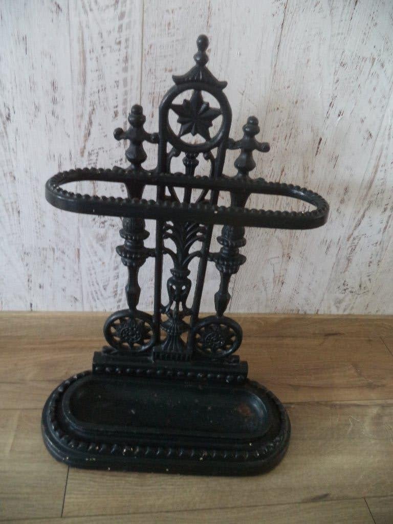 vintage gietijzeren paraplu/stokken standaard, Ophalen, Gebruikt, Overige materialen