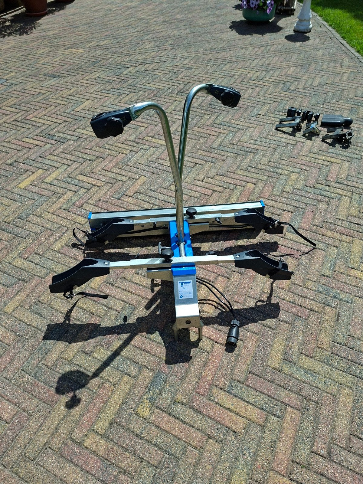 Twinny Load Easy, prima werkende fietsendrager op trekhaak !, Ophalen, Gebruikt, 2 fietsen, Trekhaakdrager