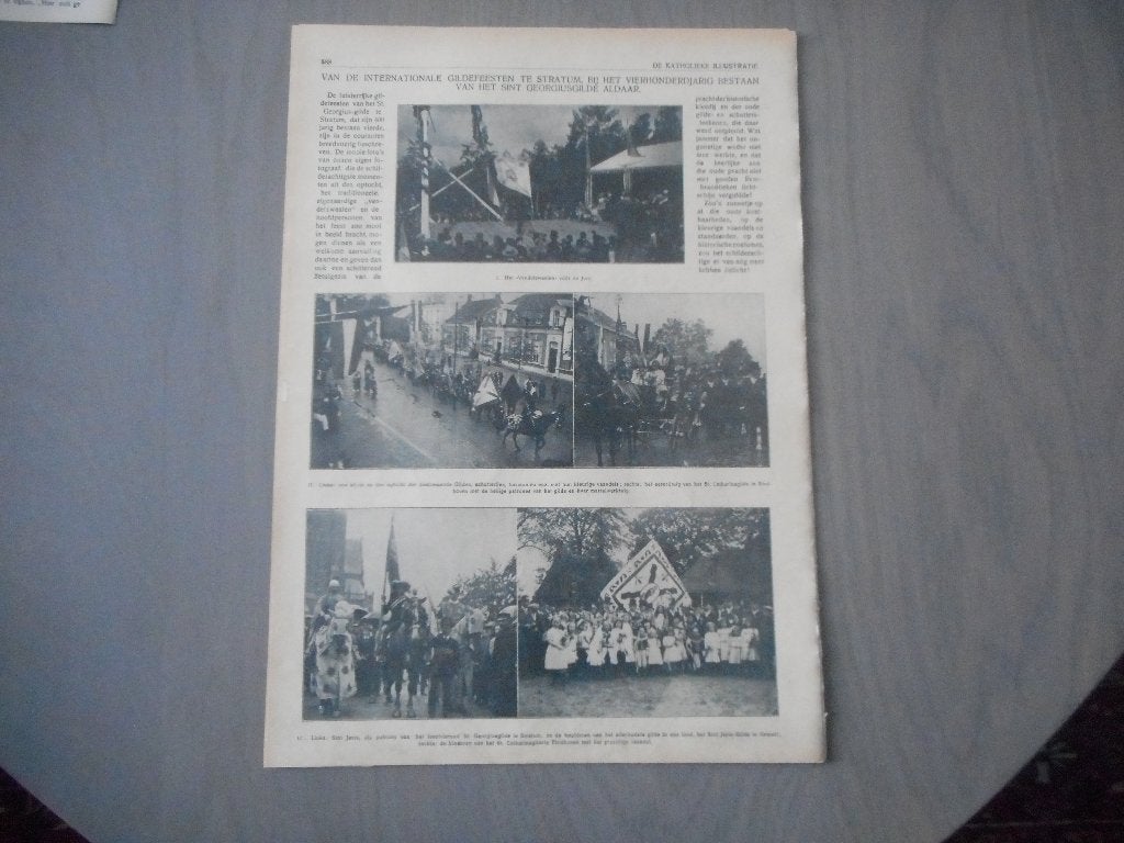 Schutterij. Stratum. Sint Georgiusgilde. 1912., Ophalen of Verzenden, Voor 1920, Nederland, Knipsel(s)
