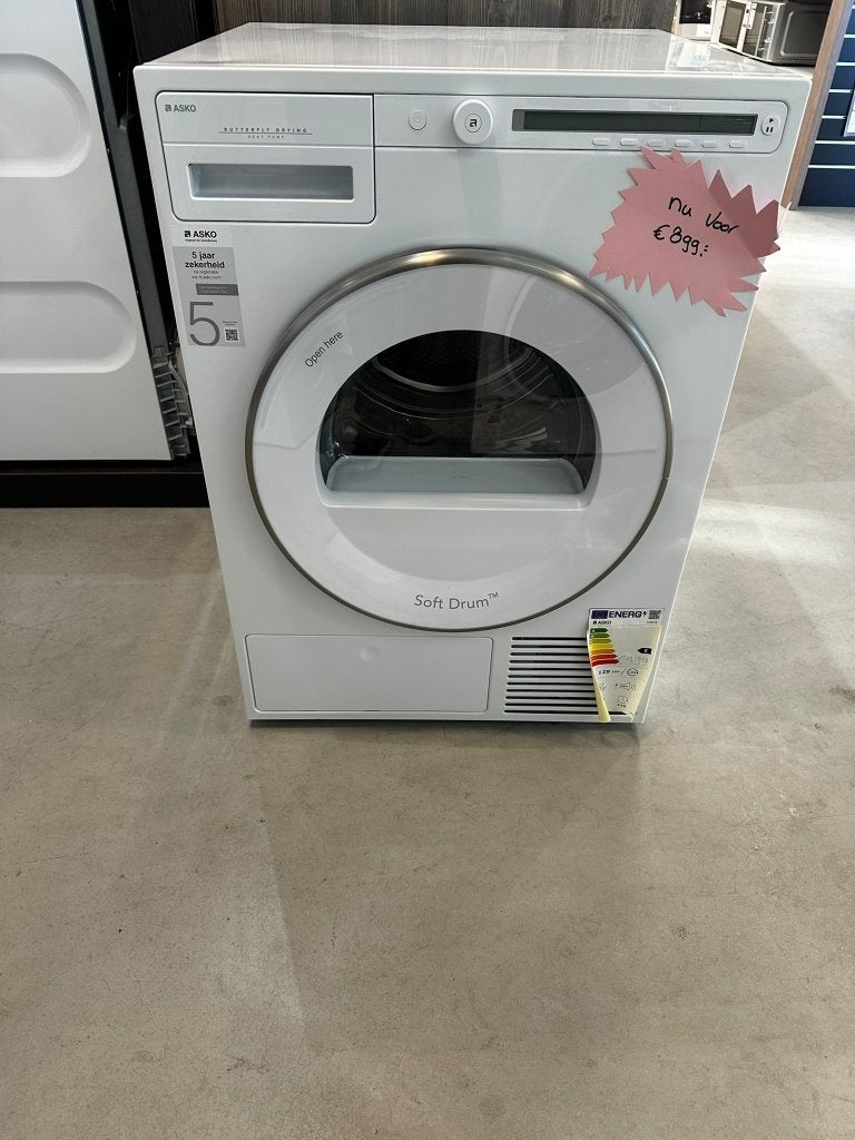 Nieuwe ASKO warmtepompdroger 8 kg OP=OP, Duiven, Info@atag.nl, ASKO, 8 tot 10 kg