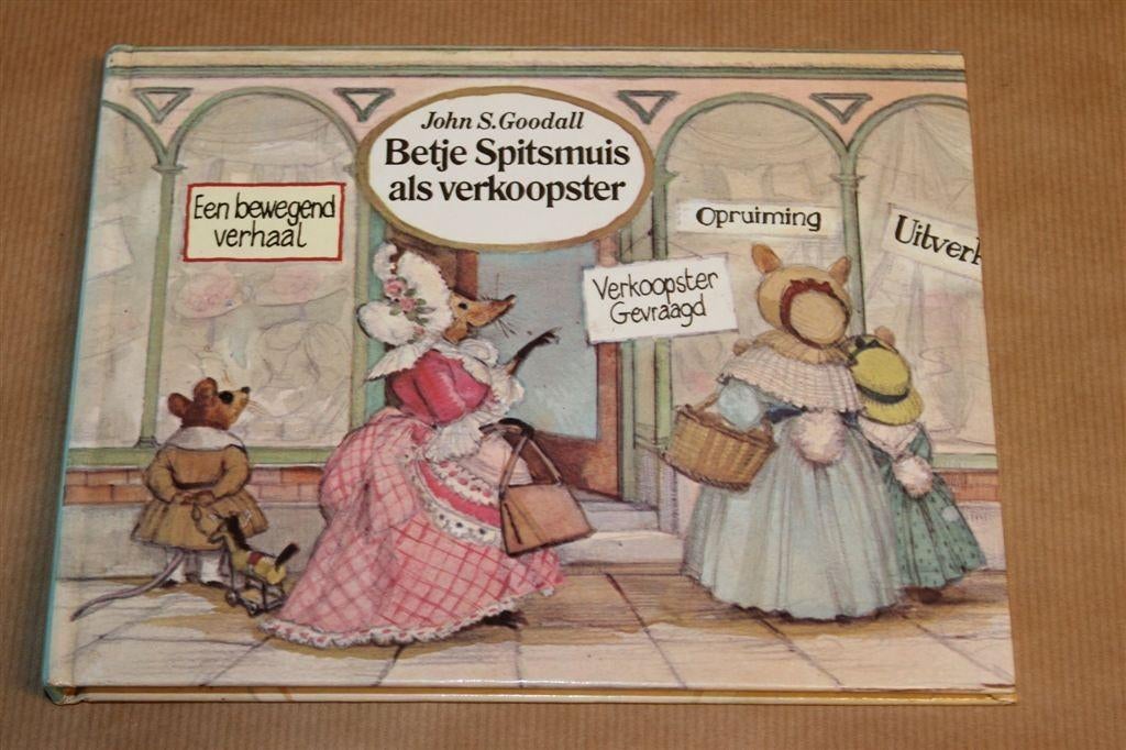Betje Spitsmuis als Verkoopster [Vintage Pop-up Boek 1962], Boeken, Ophalen of Verzenden, Gelezen