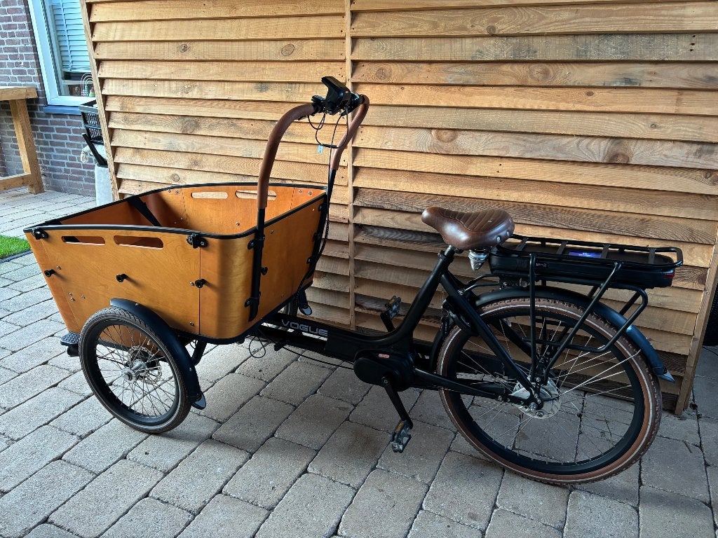 Elektrische bakfiets Vogue Carry 3, 4 kinderen of meer, Gebruikt, Huif, Schijfrem