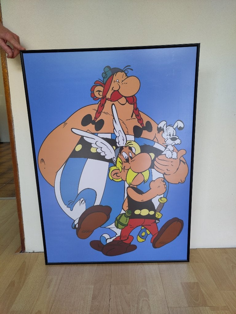 Asterix en Obelix poster met lijst (84,5x60), Ophalen, Met lijst, A1 t/m A3, Overige onderwerpen