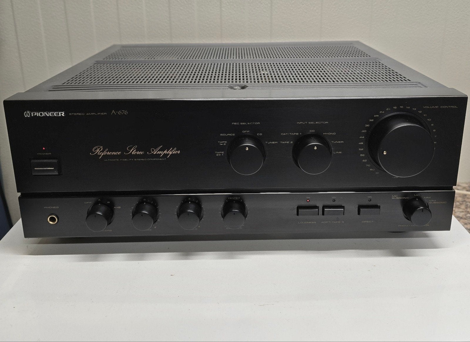 Pioneer A-676 Reference Stereo Versterker, Gebruikt, Ophalen of Verzenden, Pioneer, 120 watt of meer