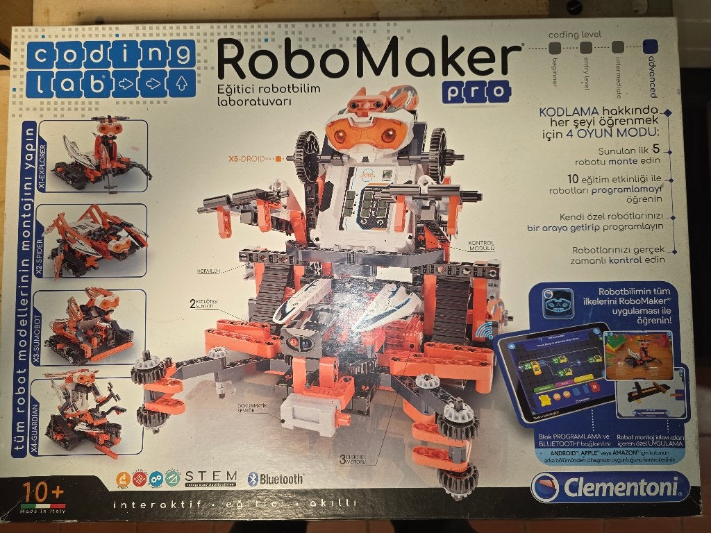 2 Clementoni RoboMaker Pro, Ophalen, Zo goed als nieuw, Bouwen, Met licht