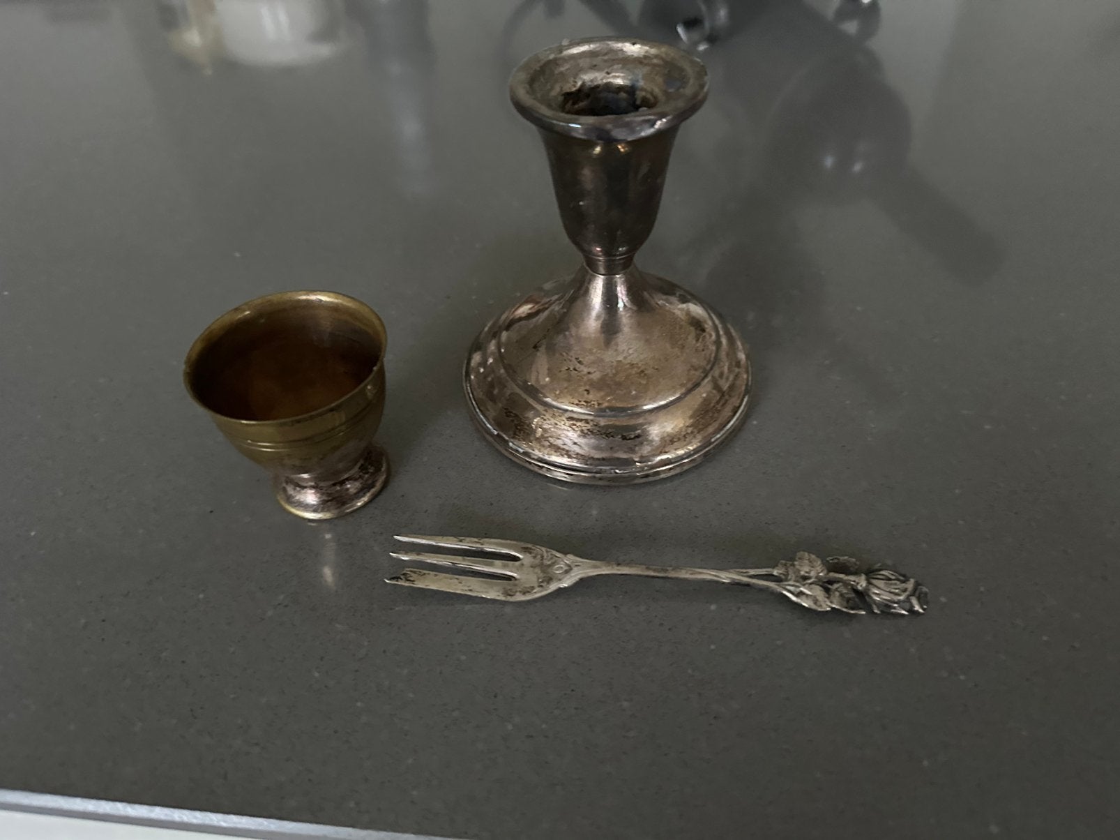 2silver items 1 silver plated, Ophalen of Verzenden