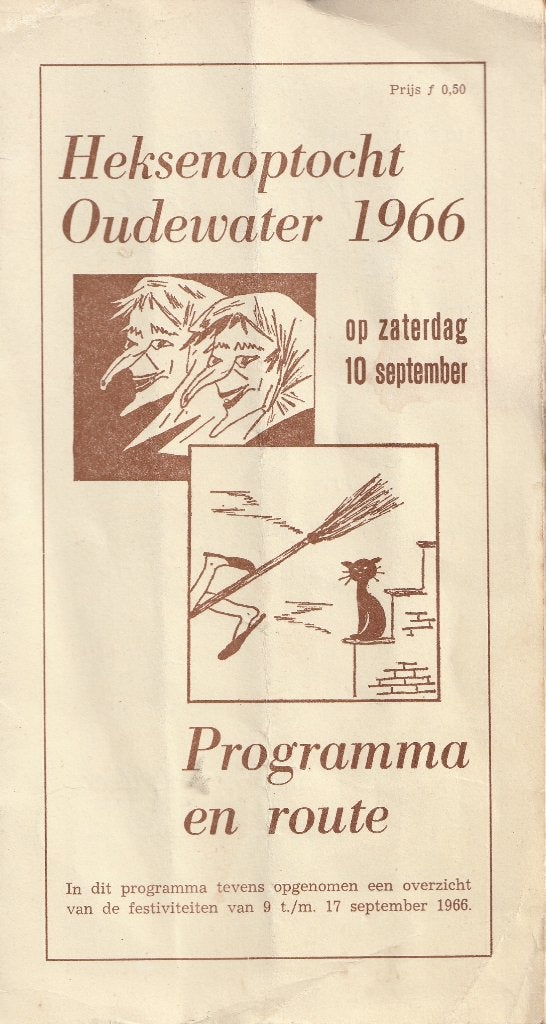 Programmaboekje Heksenoptocht Oudewater 1966, Verzamelen, Ophalen of Verzenden, Gebruikt
