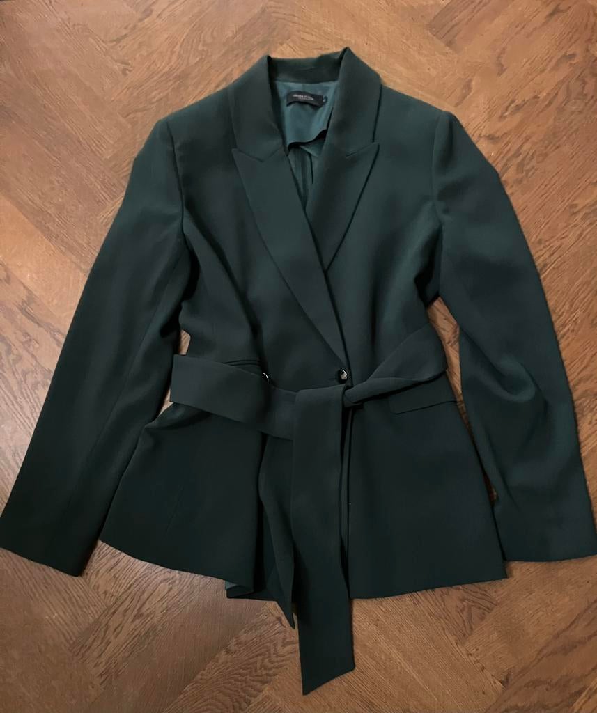 Cladia Sträter groen colbert maat 42, Kleding | Dames, Ophalen of Verzenden, Zo goed als nieuw, Maat 42/44 (L), Groen
