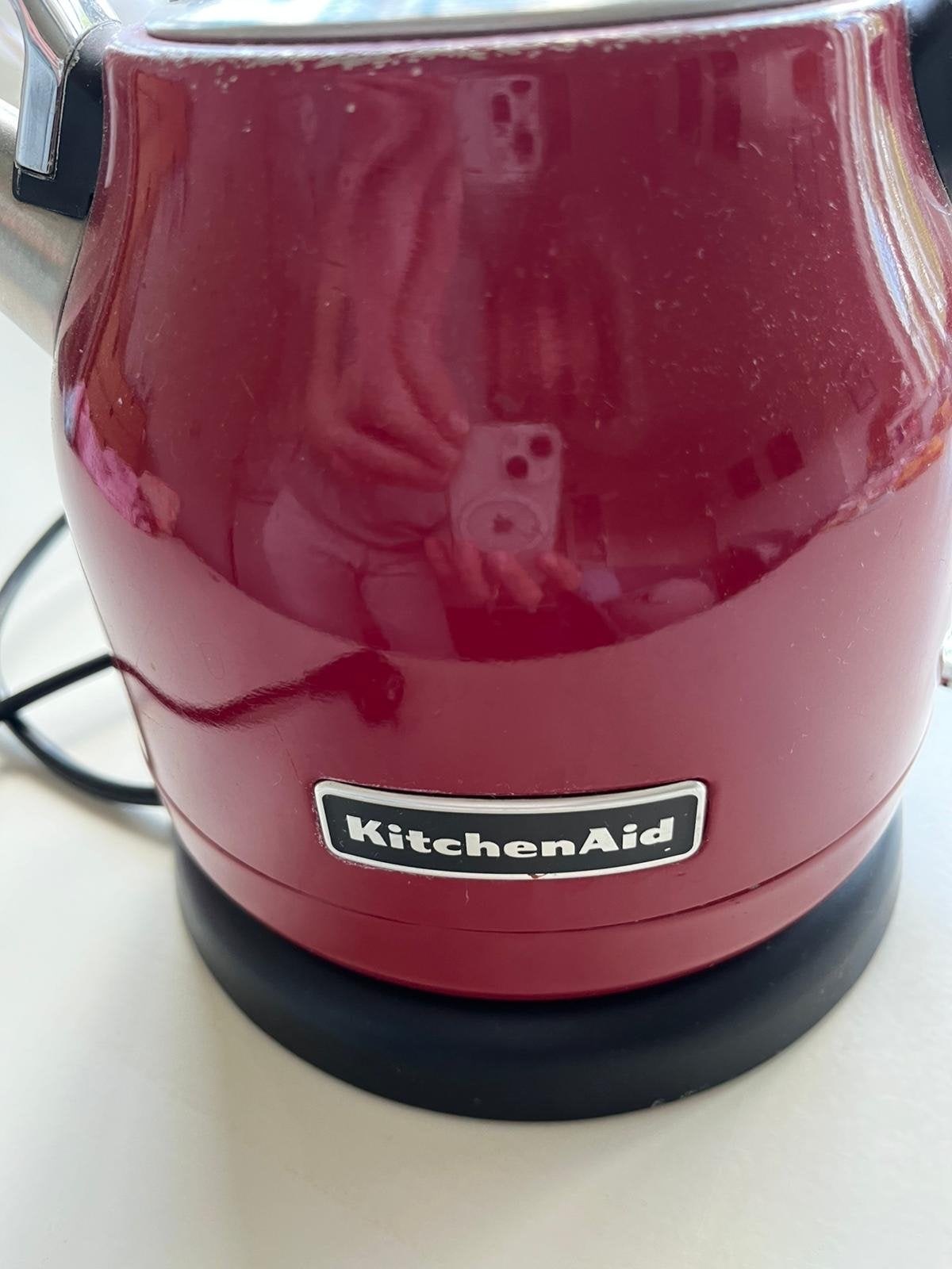 KitchenAid Waterkoker - Rood, Gebruikt, 1 tot 2 liter, Ophalen of Verzenden, Gebruikt