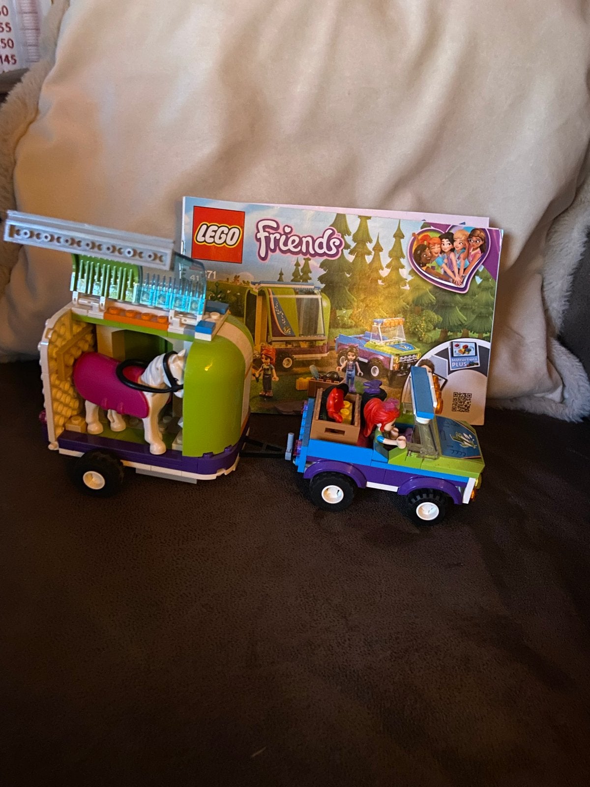 LEGO Friends 41371 Mia's paardentrailer (compleet), Lego, Friends, Ophalen of Verzenden, Zo goed als nieuw