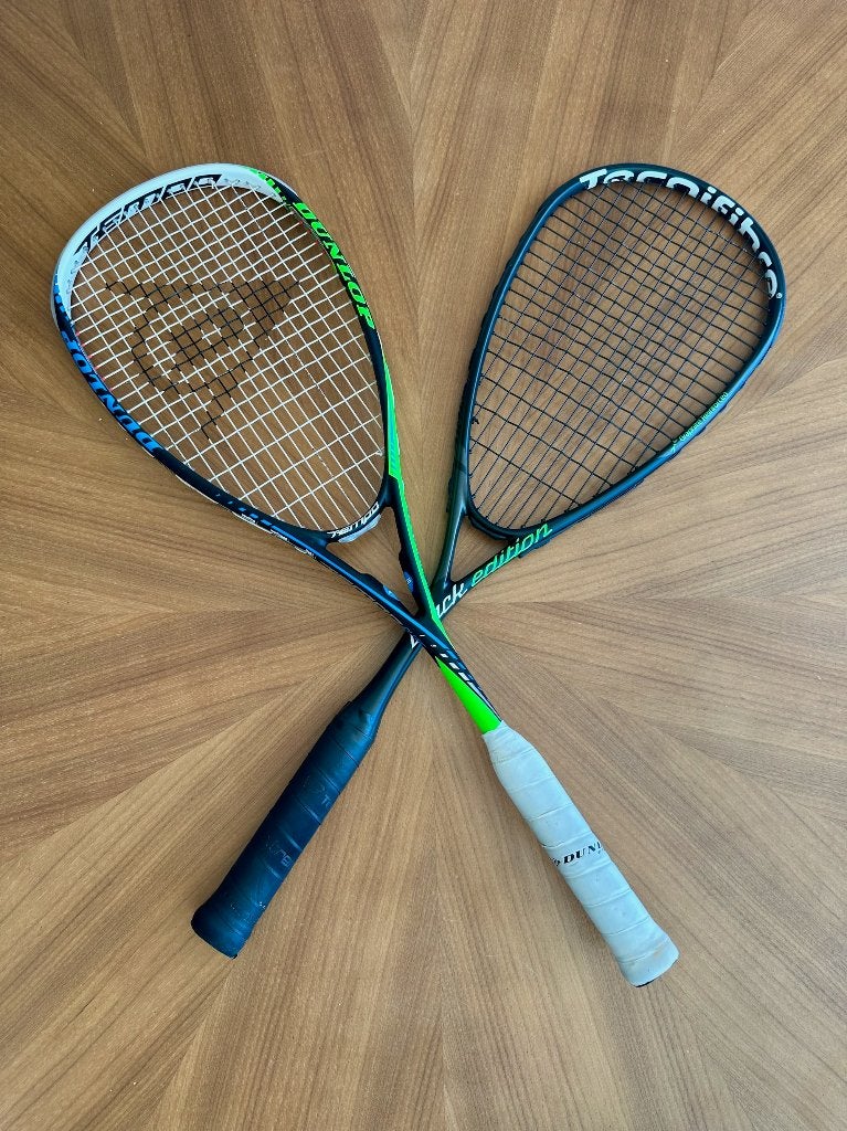 Squash racket - 2x - Eindhoven (Strijp-S), Ophalen, Gebruikt, Racket, Met hoes