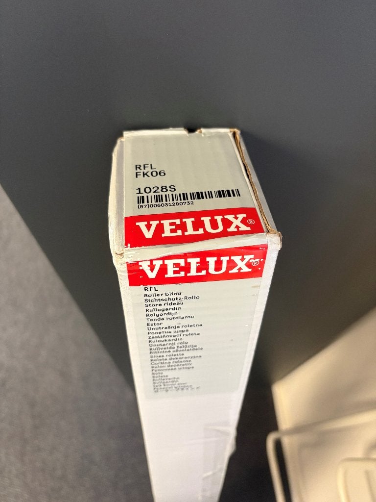 Velux rolgordijn RFL FK06 lichtdoorlatend nieuw, Ophalen, Rolgordijn, Wit, Nieuw