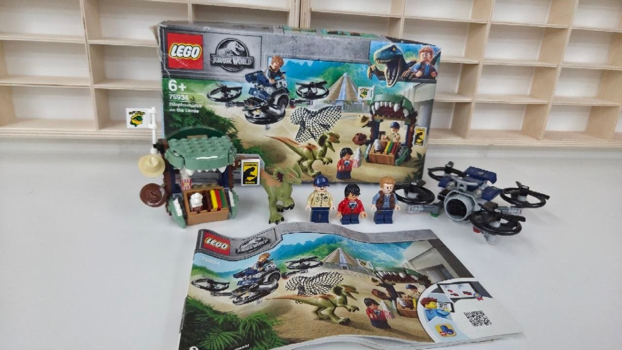 lego Jurassic world 75934 Dilophosaurus on the loose, Kinderen en Baby's, Speelgoed | Duplo en Lego, Gebruikt, Jurassic World