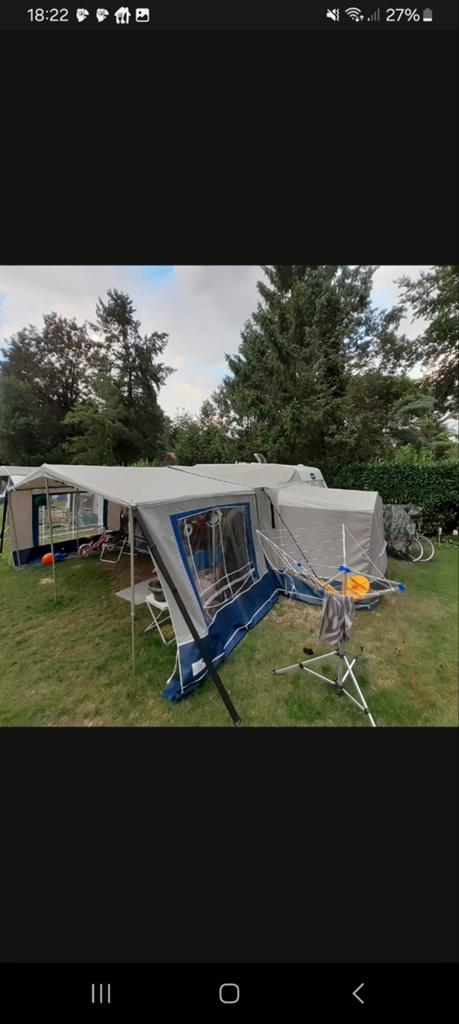 Uitbouw 2002 Allegro Blue/Veron voortent met slaapcabine, Ophalen of Verzenden, Gebruikt