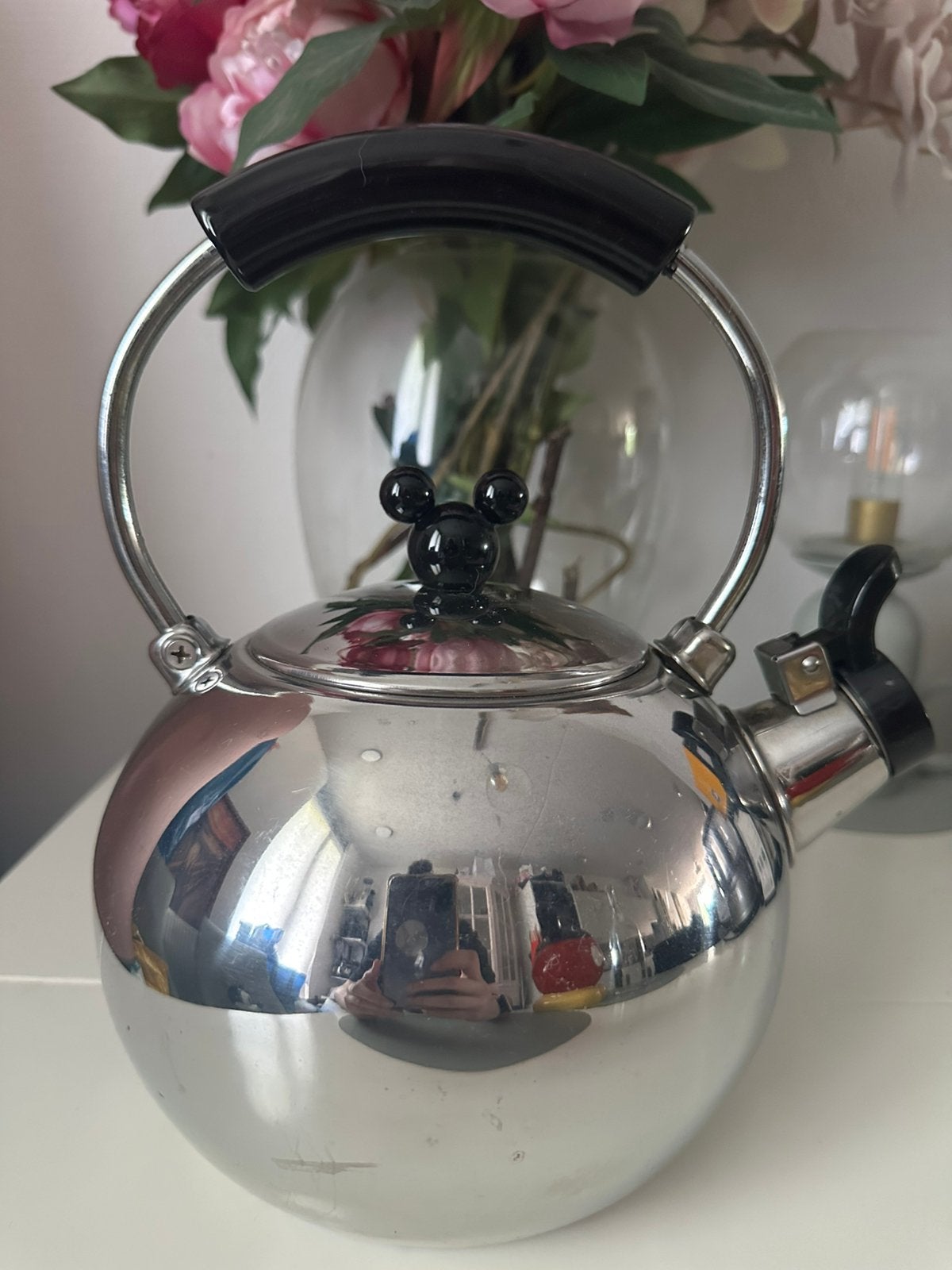 Disney Mickey Mouse fluitketel, Ophalen of Verzenden, Mickey Mouse, Zo goed als nieuw, Servies