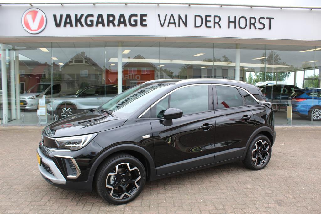 Opel Crossland 1.2 110 pk Turbo Elegance , Mooie hoge zit Cl, 12 maanden, Gebruikt, Zwart, 1199 cc