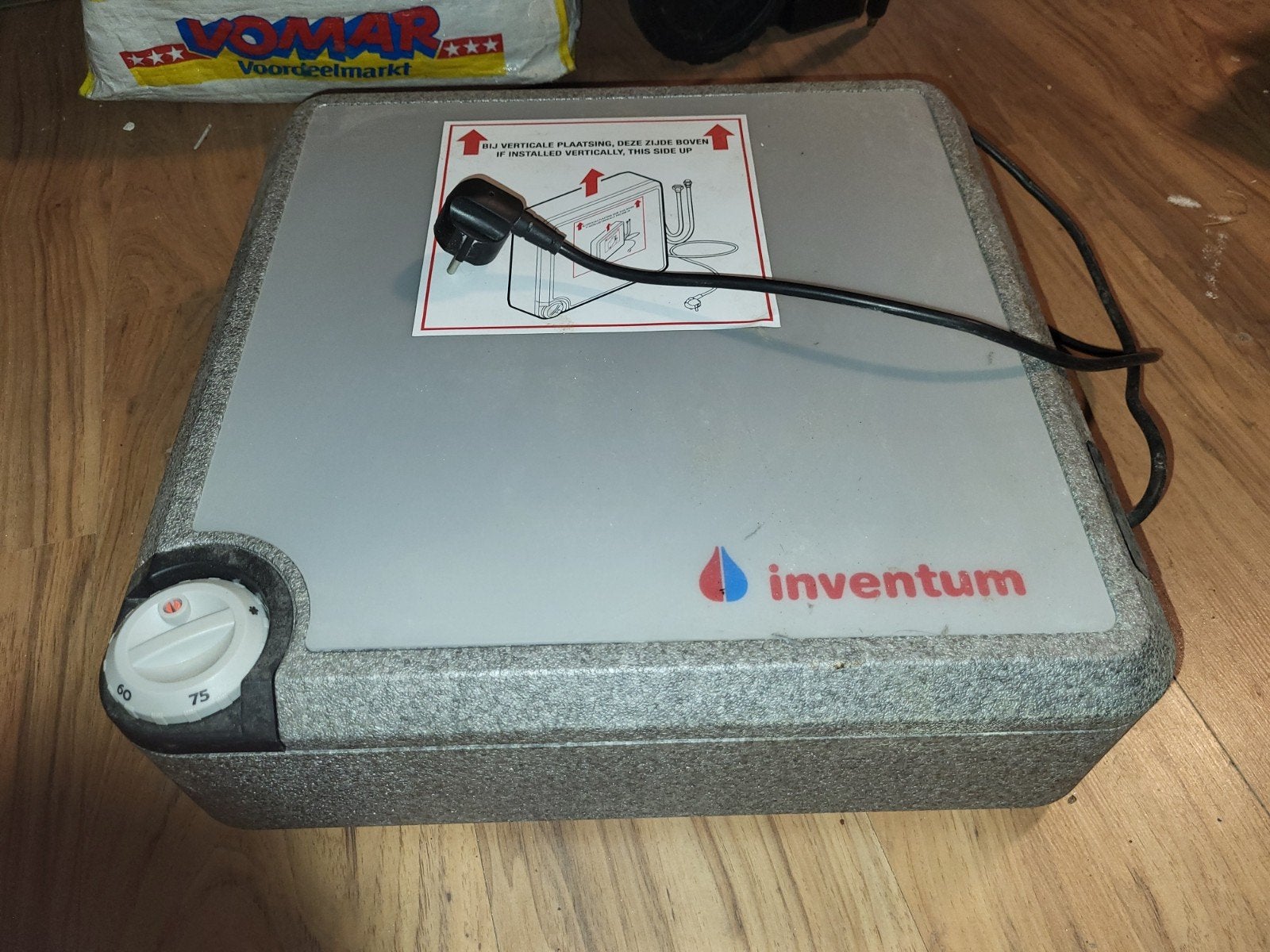 Inventum Modesto 2000W Plinten Boiler incl. Inlaatcombinatie, Gebruikt, Minder dan 20 liter, Onbekend, Boiler