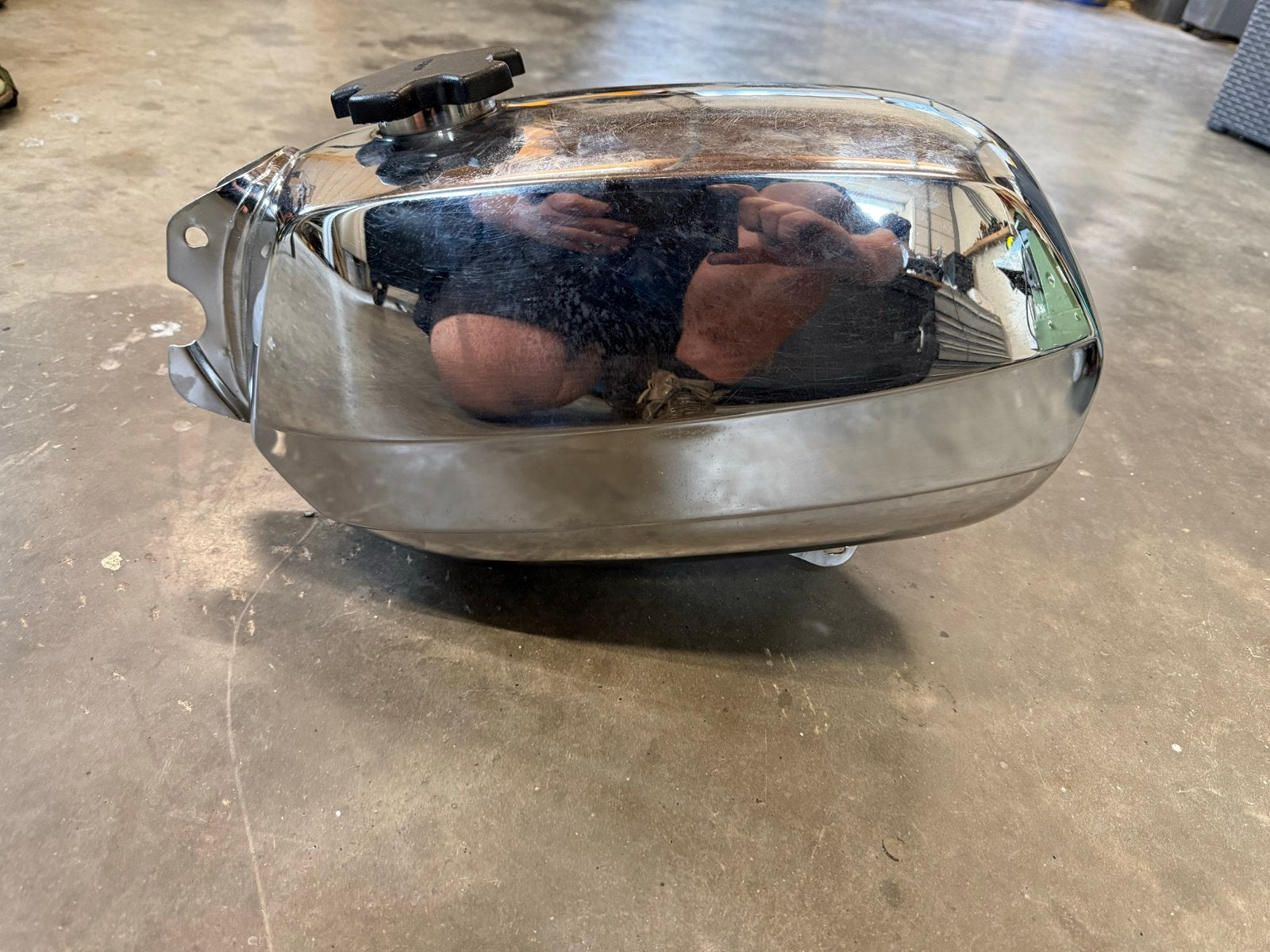 Kreidler  orginele blok tank - Chroom, Fietsen en Brommers, Ophalen of Verzenden, Gebruikt, Tank