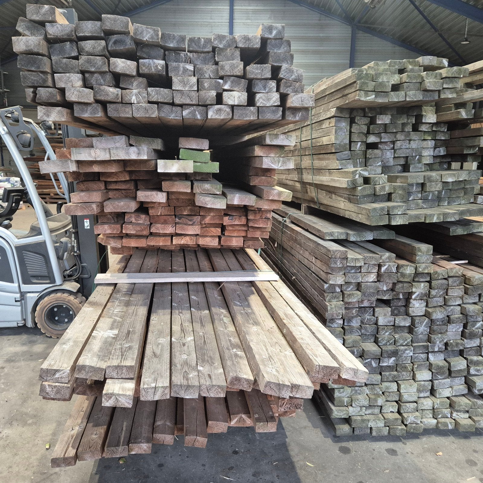 Diverse partijen thermo vuren balken 50x100 en 5x150, Doe-het-zelf en Verbouw, Hout en Planken, Ophalen of Verzenden, Balk, Vuren