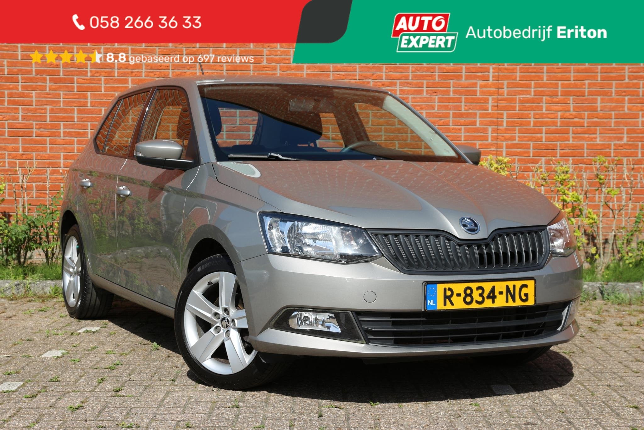 Skoda Fabia 1.0 Active | 5 deuren | Airco | Elek. ramen | Pa, Auto's, Dealer onderhouden, Stof, Euro 6, 540 kg