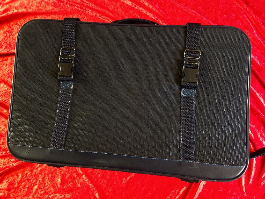 grote donkerblauwe koffer, Ophalen, Overige materialen, 45 tot 55 cm, Nieuw