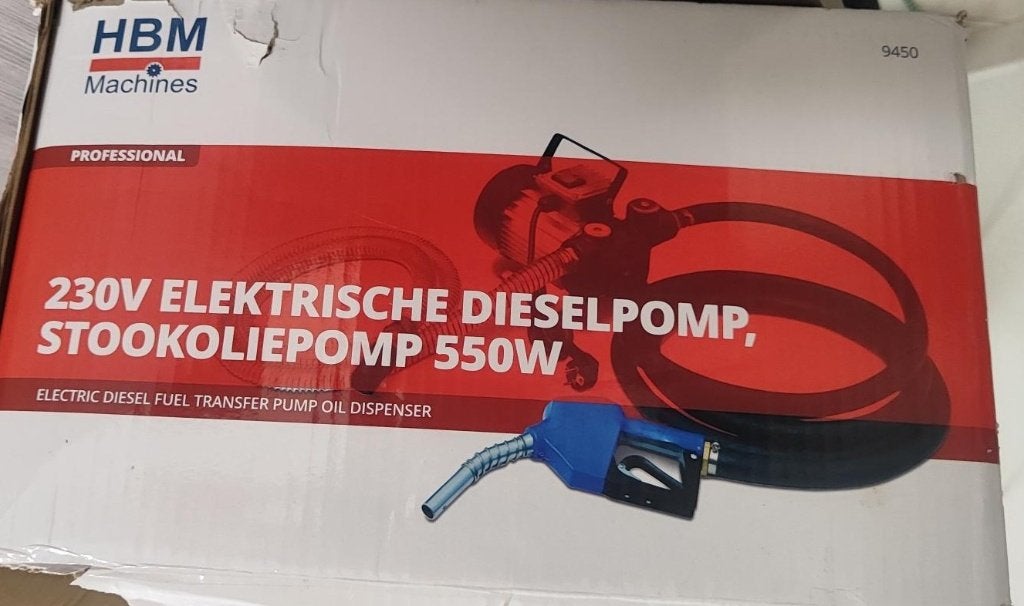3 stuks! HBM elektrische dieselpomp 230 V 550, Ophalen